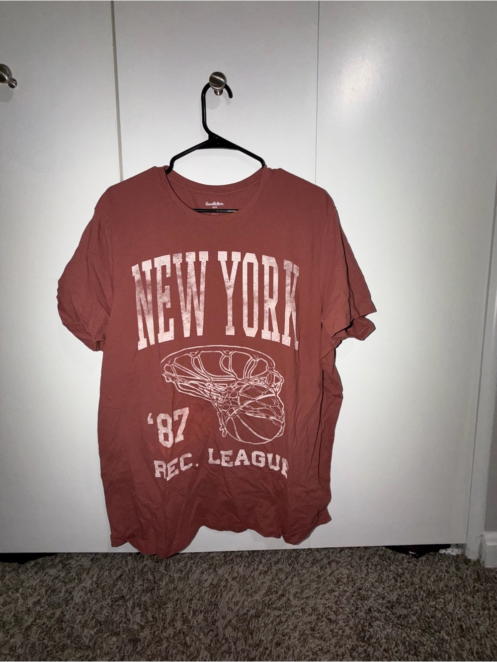 Goodfellow & Co New York Graphic Crewneck T-Shirt - Rust